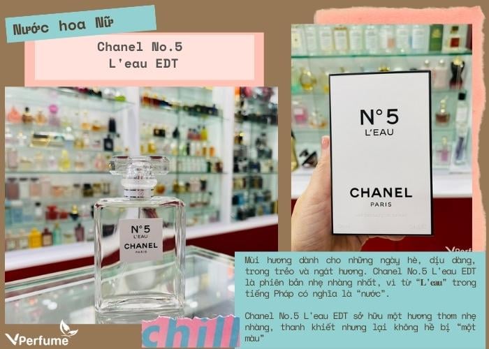 Mùi hương nước hoa Chanel No.5 L'eau EDT