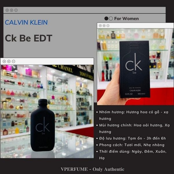 Nước hoa Calvin Klein Ck Be EDT
