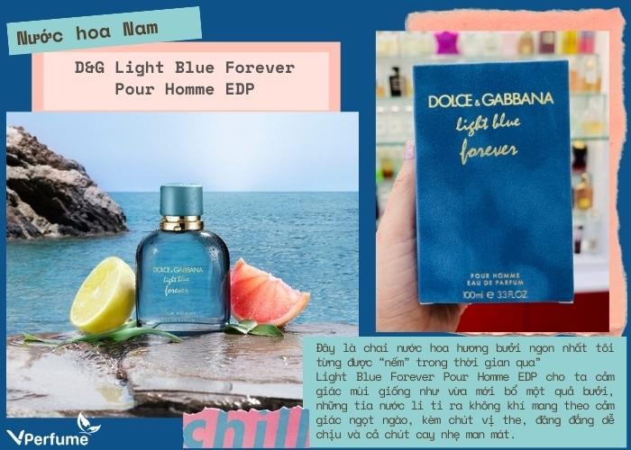 Mùi hương nước hoa D&G Light Blue Forever Pour Homme