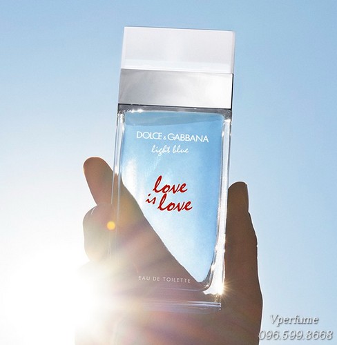 Thiết kế chai nước hoa D&G Light Blue Love is Love Pour Femme EDT