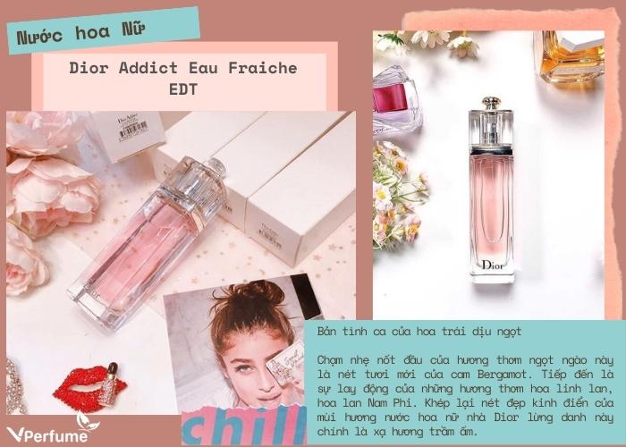 Nước Hoa Dior Addict Màu Hồng 50ml Eau Fraiche EDT Cho Nữ