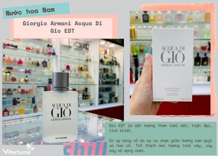 Mùi hương nước hoa Acqua di Gio EDT