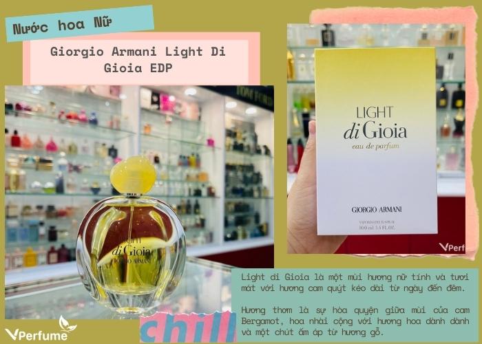 Mùi hương nước hoa Giorgio Armani Light di Gioia