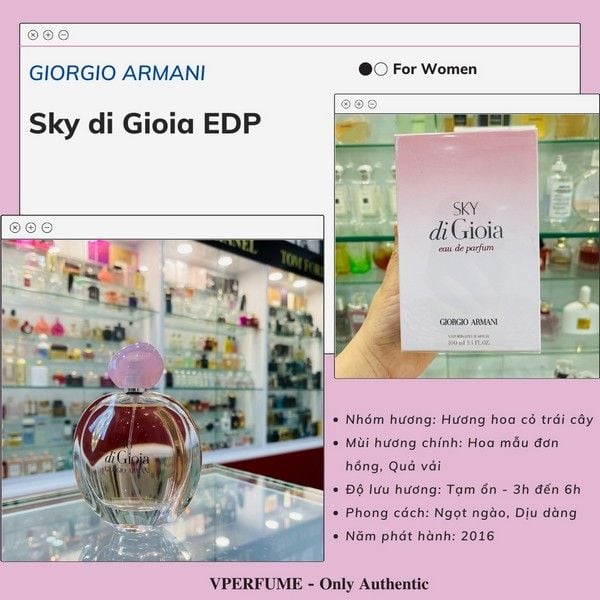 Nước Hoa Nữ Giorgio Armani Sky di Gioia EDP Chính Hãng, Giá Tốt – Vperfume