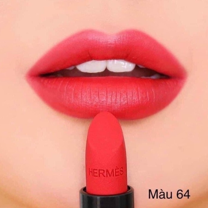 Son môi Hermès 64 Rouge Casaque với sắc đỏ tươi