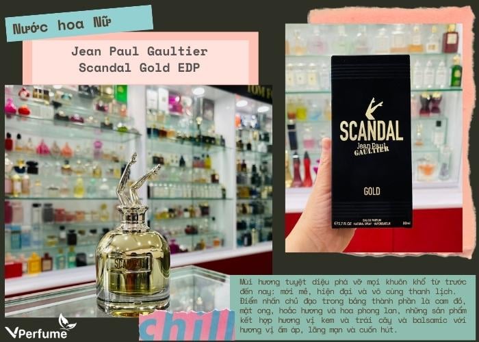 Mùi hương nước hoa Jean Paul Gaultier Scandal Gold