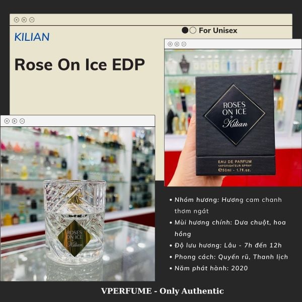 Nước hoa Kilian Rose On Ice EDP