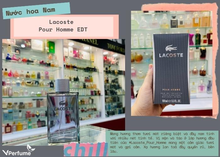 Mùi hương nước hoa Lacoste Pour Homme
