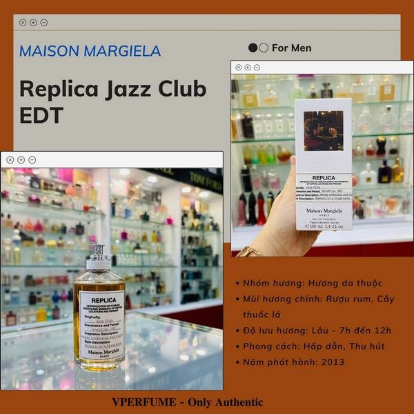 Nước Hoa Nam Maison Margiela Replica Jazz Club EDT Chính Hãng, Giá Tốt –  Vperfume