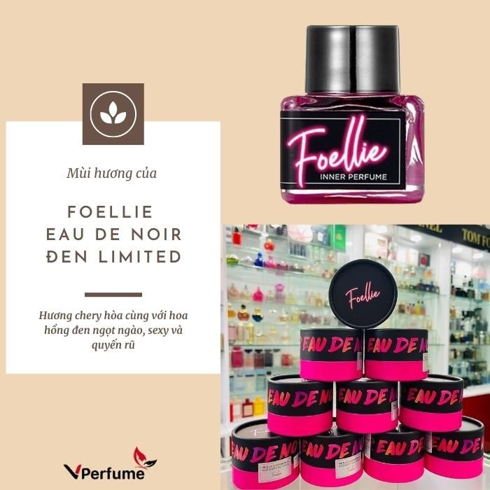 Nước hoa vùng kín Foellie Eau de Noir - Hương hoa hồng đen quyến rũ