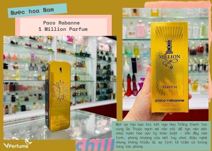 Mùi hương nước hoa Paco Rabanne 1 Million Parfum