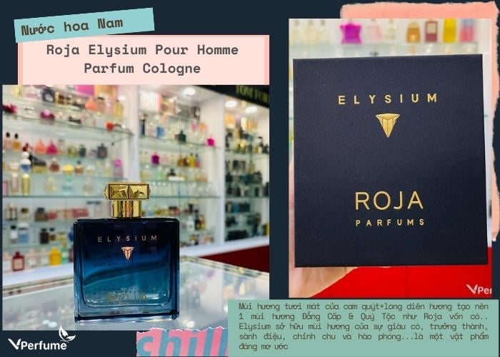 Mùi hương nước hoa Elysium Pour Homme Parfum Cologne