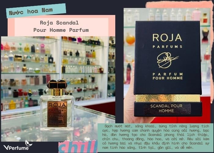 Mùi hương nước hoa Roja Scandal Pour Homme Parfum