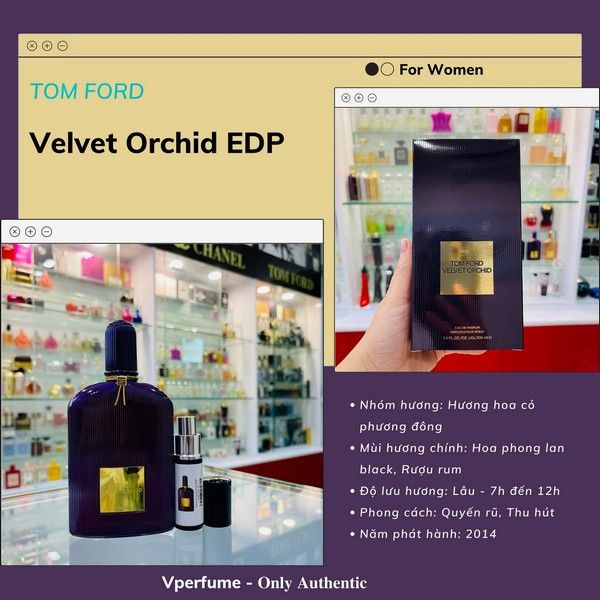 Nước Hoa Nữ Tom Ford Velvet Orchid EDP Chính Hãng, Giá Tốt – Vperfume