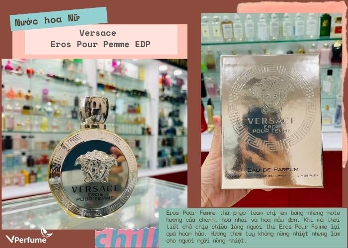 Mùi hương nước hoa Versac Eros Pour Pemme