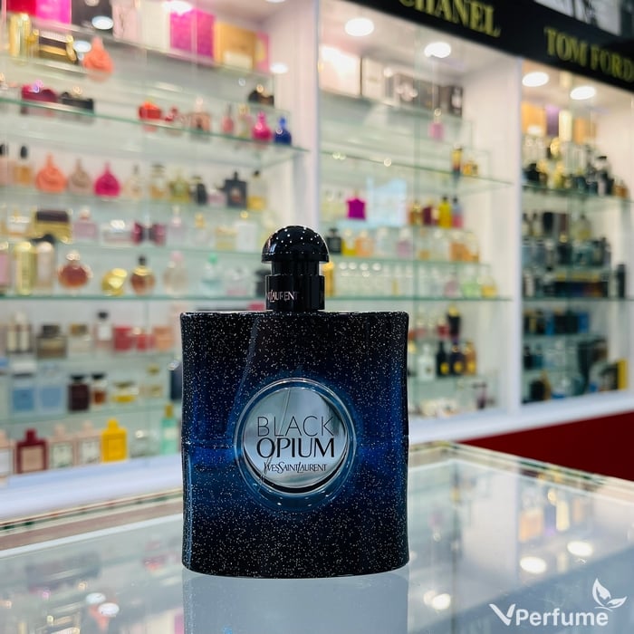 Thiết kế chai nước hoa nữ Black Opium EDP Intense