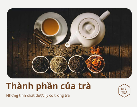 CÁC THÀNH PHẦN DƯỢC LÝ CÓ TRONG TRÀ