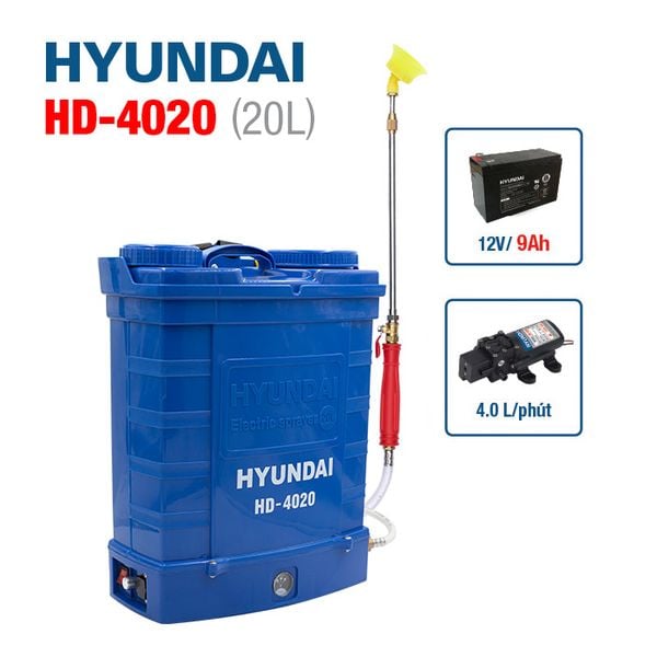 Bình phun thuốc sâu bằng điện Hyundai HD-4020
