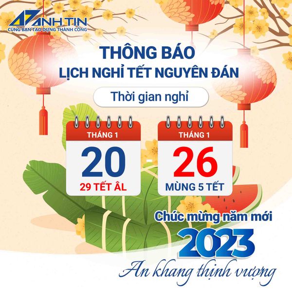 anh tin thông báo lịch nghỉ tết quý mão