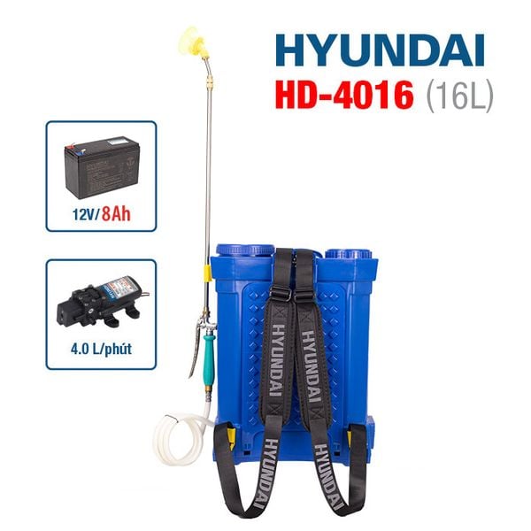 bình xịt điện hyundai hd-4016 có tay bóp