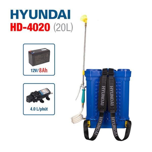 bình xịt điện 20L Hyundai HD-4020 mẫu mới 2023