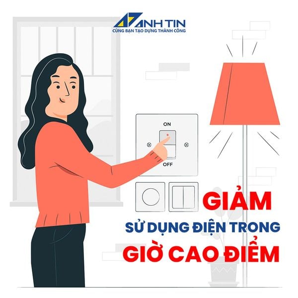 hạn chế dùng giờ cao điểm để tiết kiệm điện