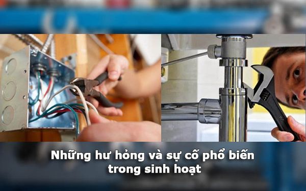 Những hư hỏng và sự cố trong sinh hoạt