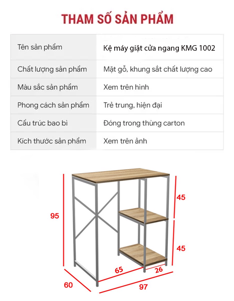 kệ máy giặt 1002-kích thước