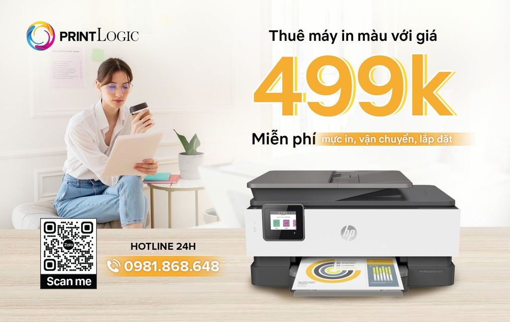 Khuyến mãi cho thuê máy in tháng 06/2023 chỉ với 499k/tháng tại Print Logic