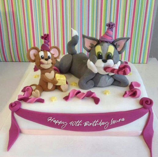 Bánh sinh nhật tuổi chuột hai tầng tặng bé - Art Cakes