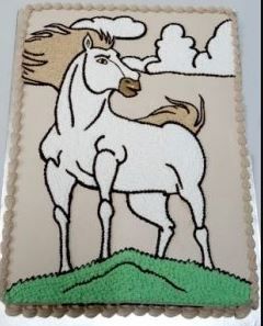 bánh kem hình con ngựa