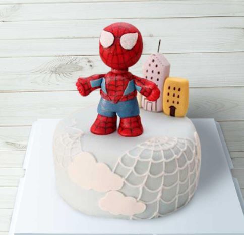 Bánh sinh nhật người nhện siêu đáng yêu