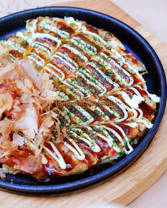 Cách làm bánh xèo Nhật Bản Okonomiyaki ngon khó chối từ