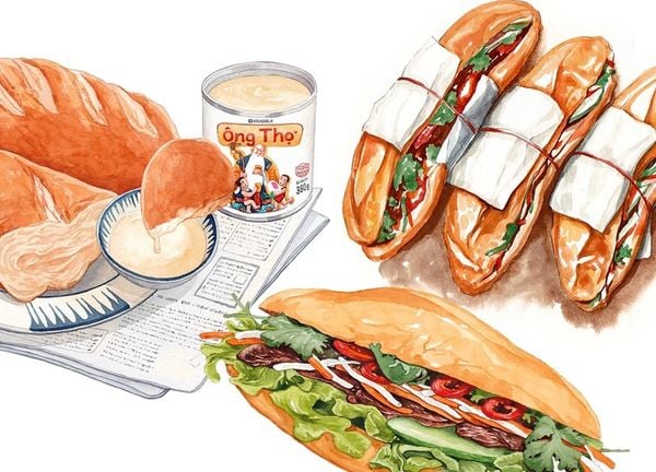 Bộ tranh vẽ bánh mì Việt Nam khiến dân mạng phát thèm  HỘI KỶ LỤC GIA  VIỆT NAM  TỔ CHỨC KỶ LỤC VIỆT NAMVIETKINGS