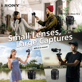 Sony giới thiệu 3 dòng ống kính mới nhất cho Sony Alpha APSC sẽ xuất hiện tại cửa hàng Phú Quang trong tháng 6/2022