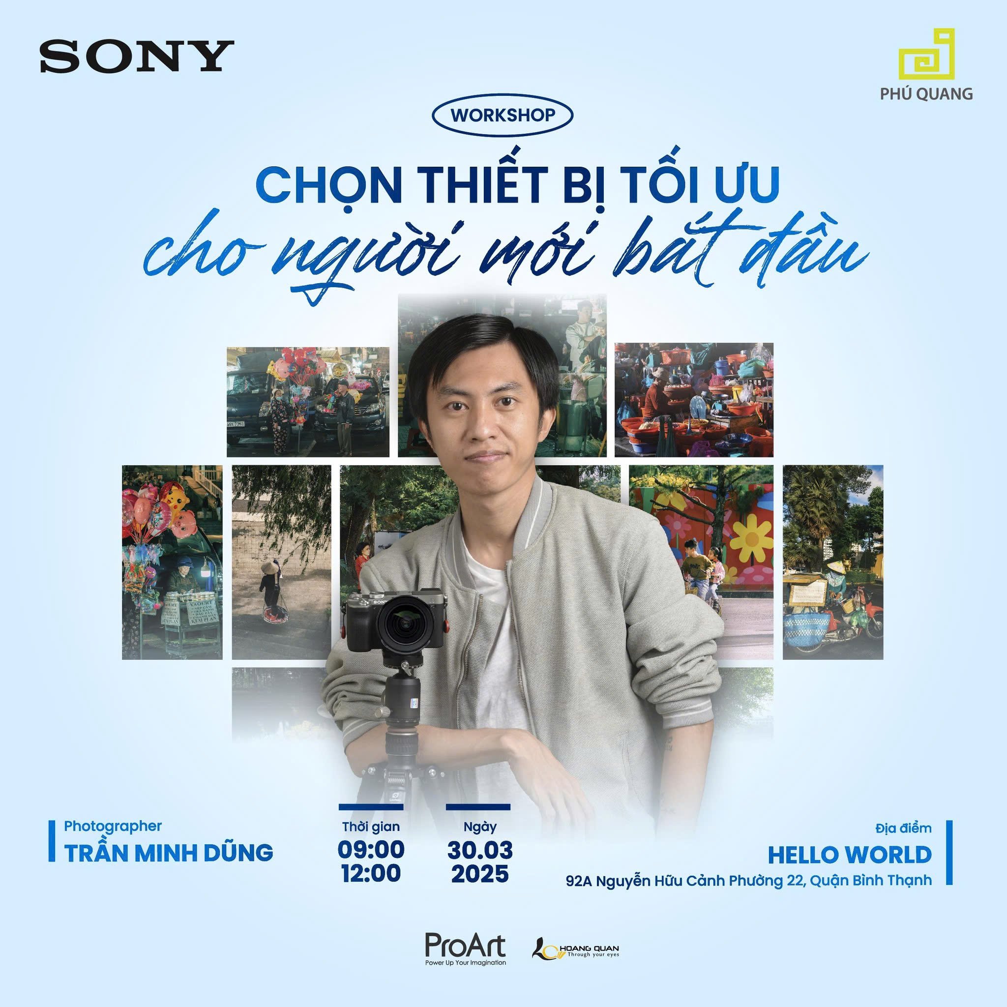 Phú Quang xin mời Quý Khách Hàng và Anh Chị Em tham dự : WORKSHOP LỰA CHỌN THIẾT BỊ TỐI ƯU CHO NGƯỜI MỚI BẮT ĐẦU