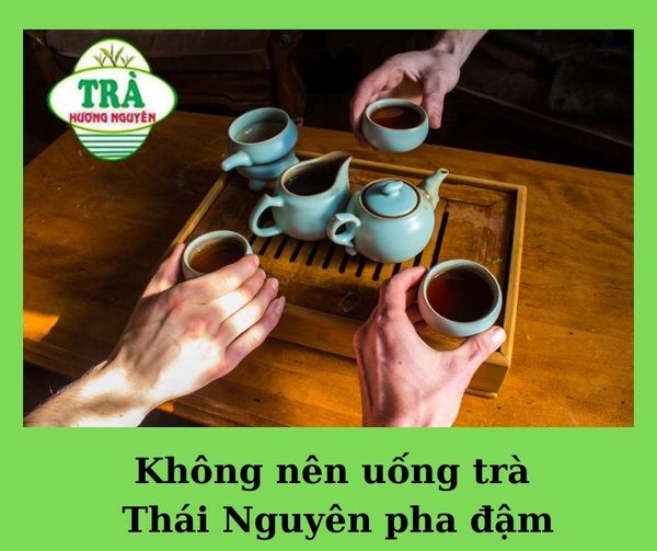 trà thái nguyên pha đậm