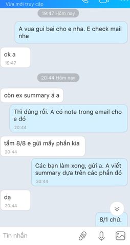 Luôn theo sát bài làm essay của Khách hàng order