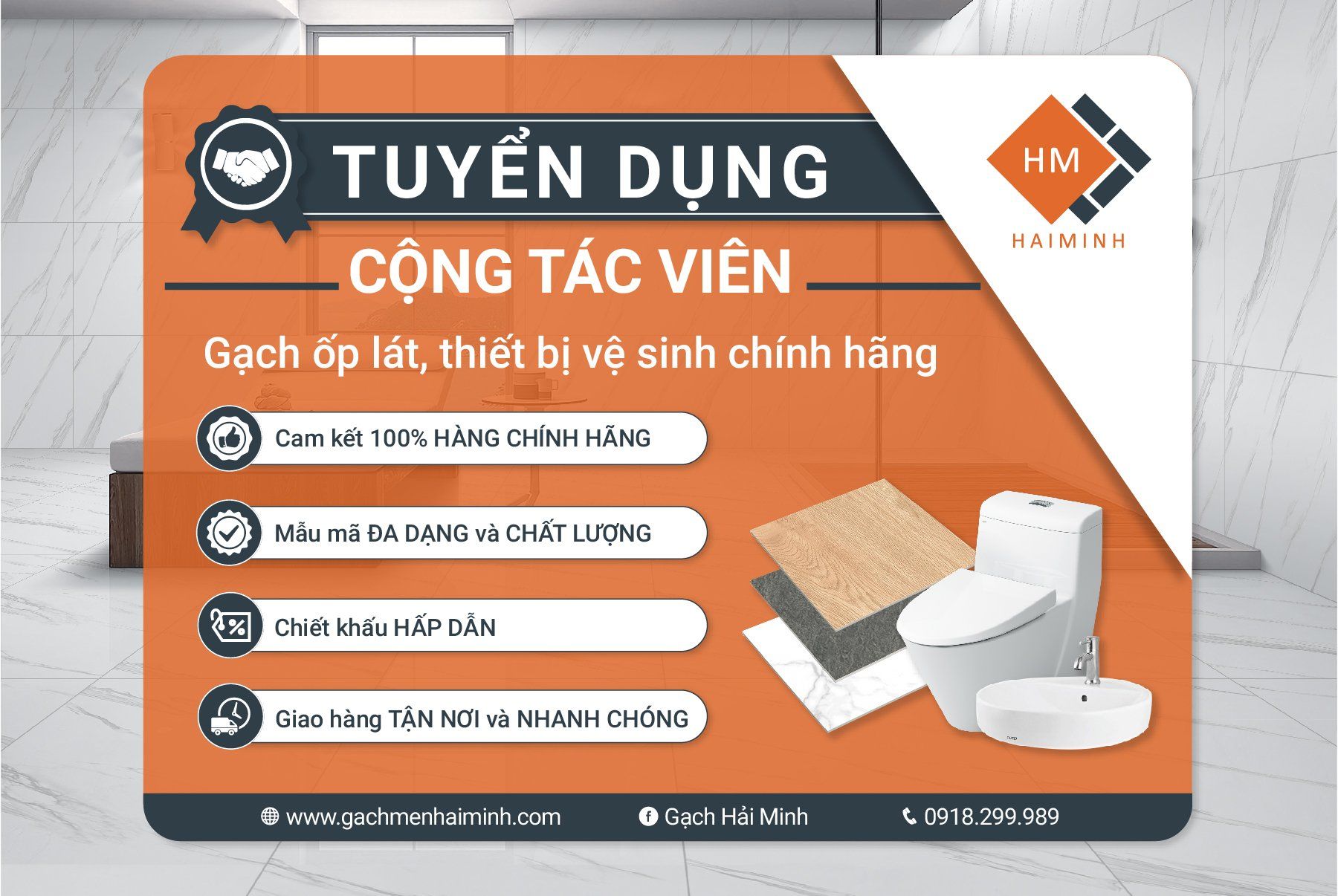 TRỞ THÀNH CỘNG TÁC VIÊN - ĐỒNG HÀNH CŨNG HẢI MINH SUỐT CHẶNG ĐƯỜNG