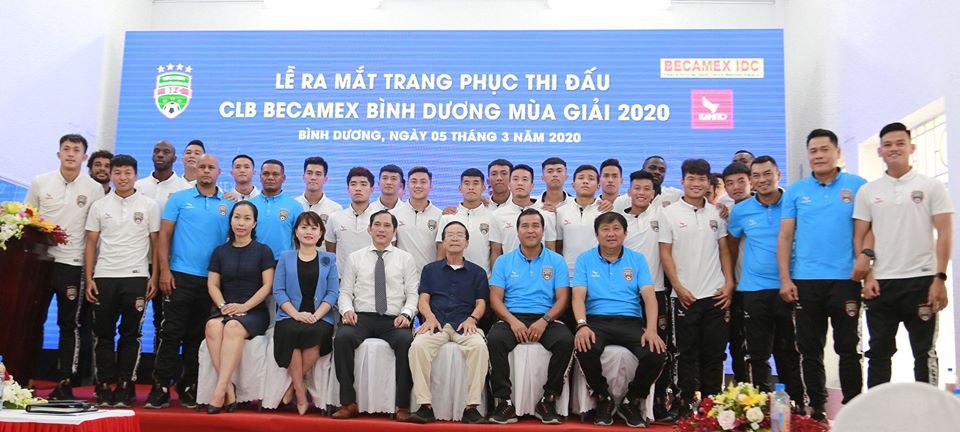 CLB BECAMEX BÌNH DƯƠNG CHÍNH THỨC RA MẮT TRANG PHỤC THI ĐẤU MÙA GIẢI 2020