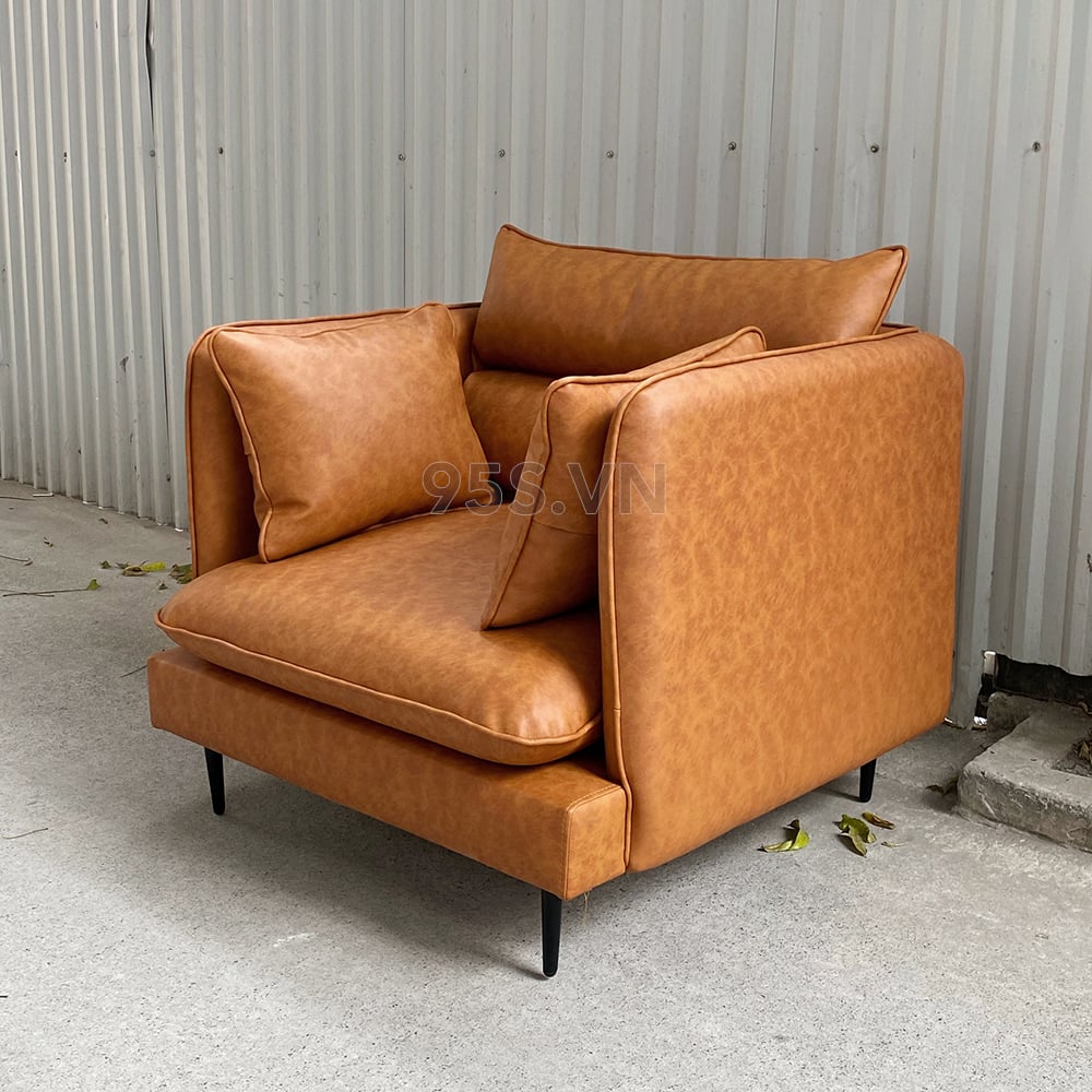 Sofa-đơn-armchair-Nube-bọc-da-phong-cách-ý