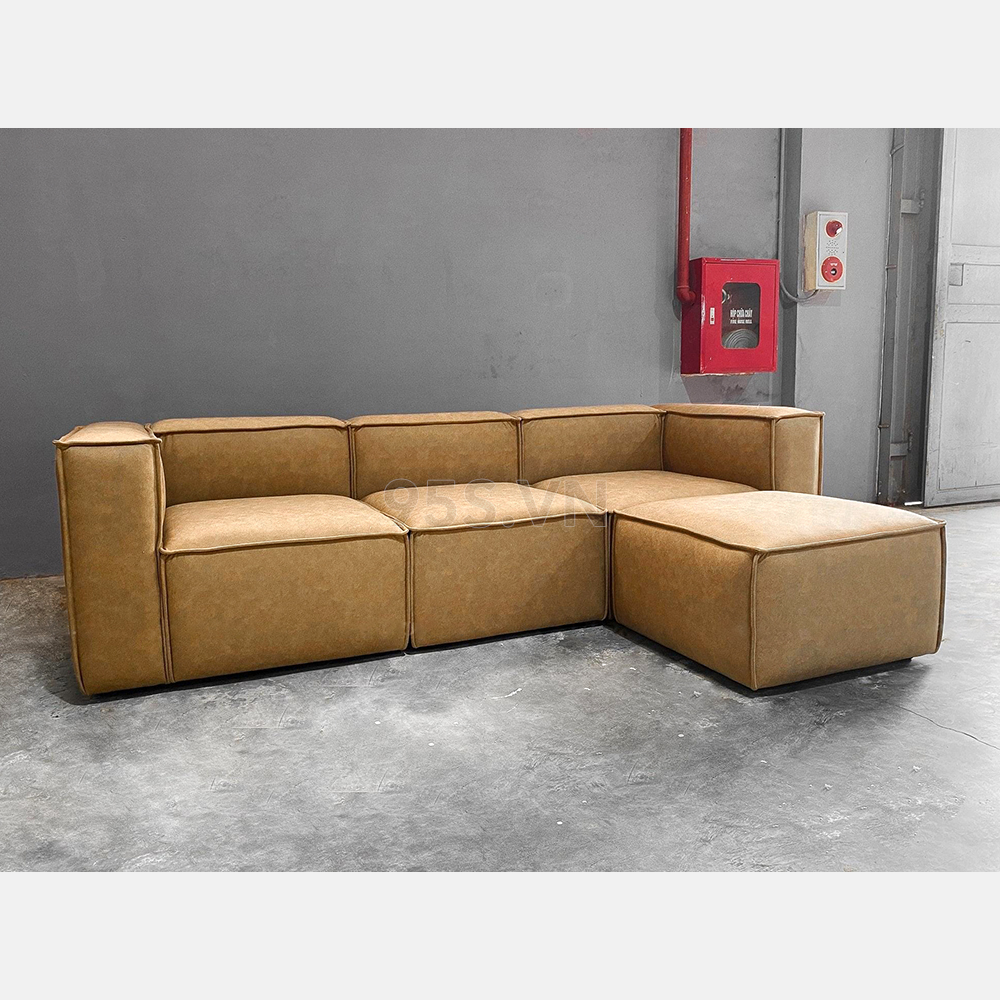 Ghế-sofa-modular-bọc-da-phong-cách-ý