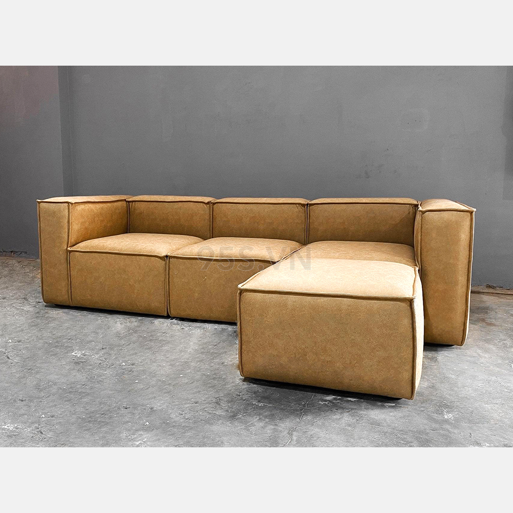 Ghế-sofa-modular-bọc-da-phong-cách-ý