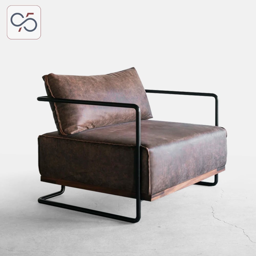 sofa-đơn-colin-armchair-bọc-da-khung-chân-sắt