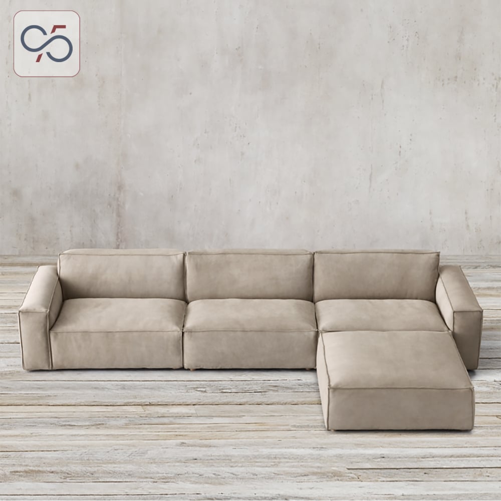 Sofa góc COMO MODULAR vải nỉ phong cách Ý italia – 95S VIỆT NAM