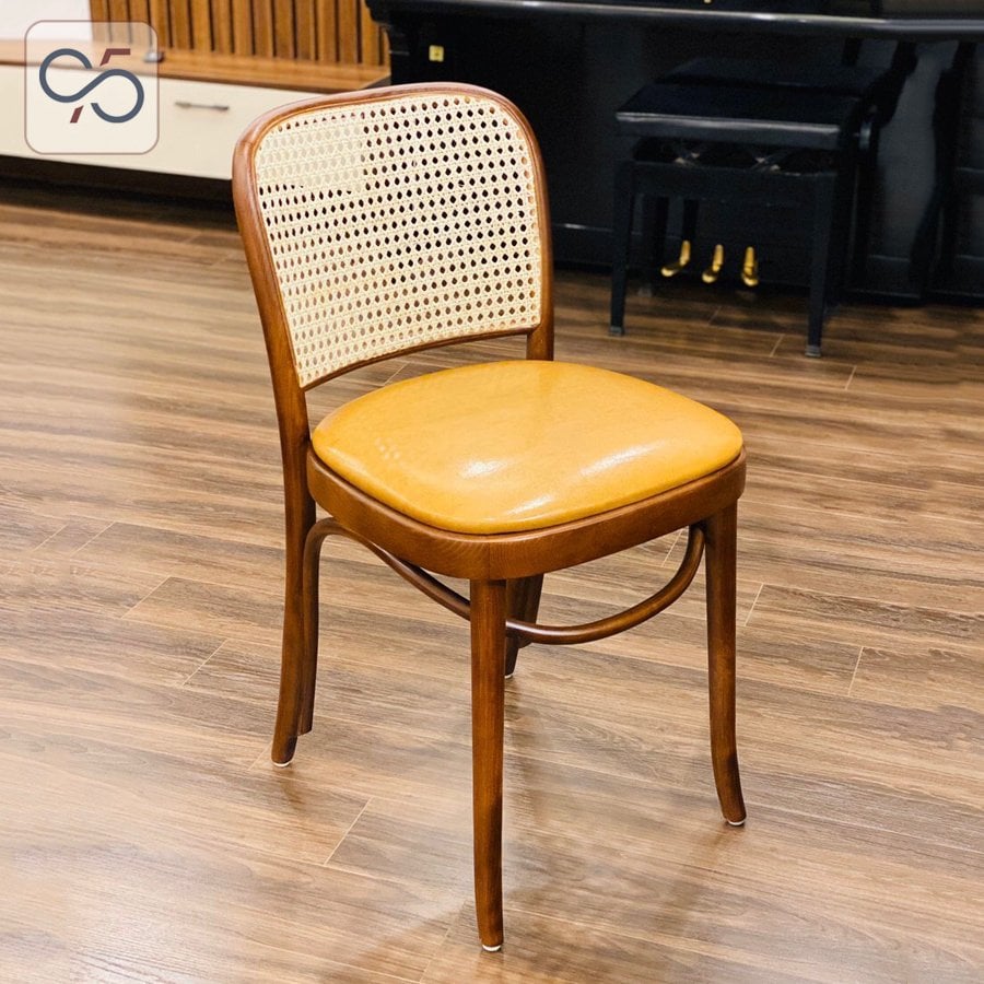 Ghế-ăn-cafe-gỗ-lưng-mây-Thonet-hoffmann-811