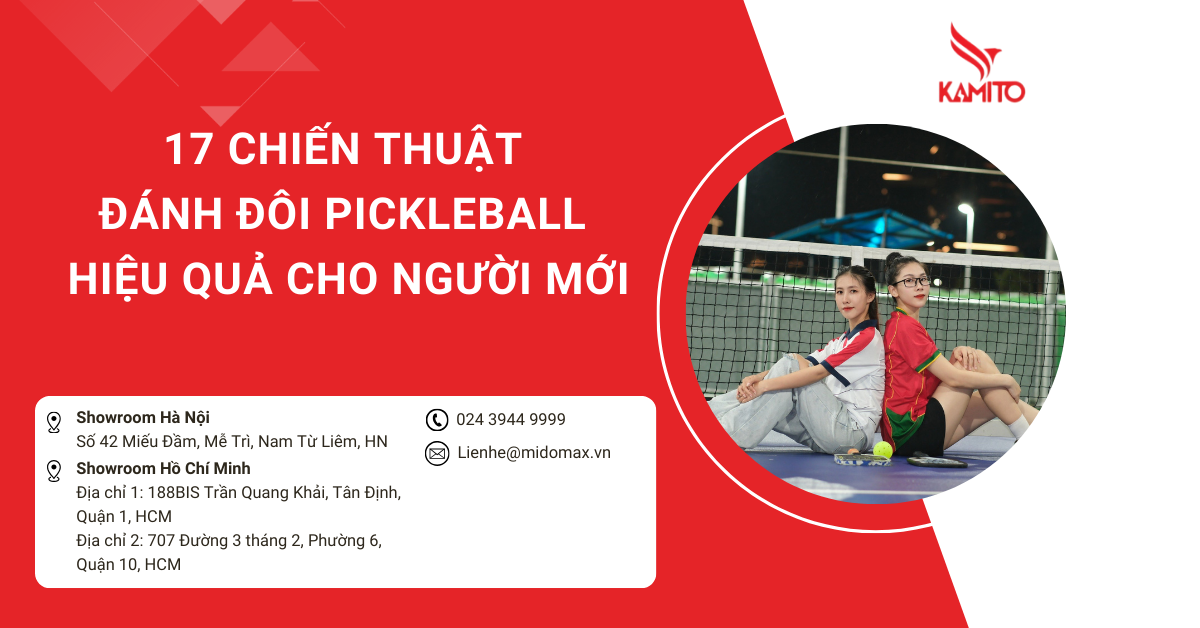 17 Chiến thuật đánh đôi Pickleball hiệu quả cho người mới