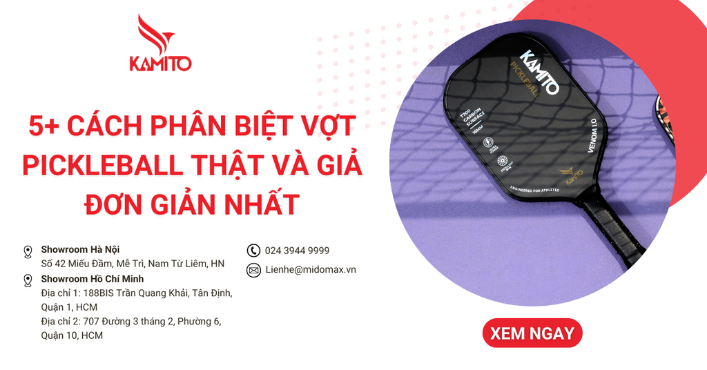 5+ cách phân biệt vợt Pickleball thật và giả đơn giản nhất