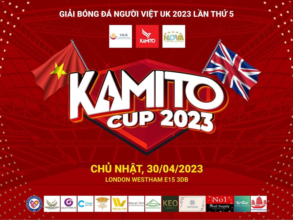 KAMITO CUP 2023 – Giải bóng đá lớn nhất nước Anh dành cho cộng đồng người Việt