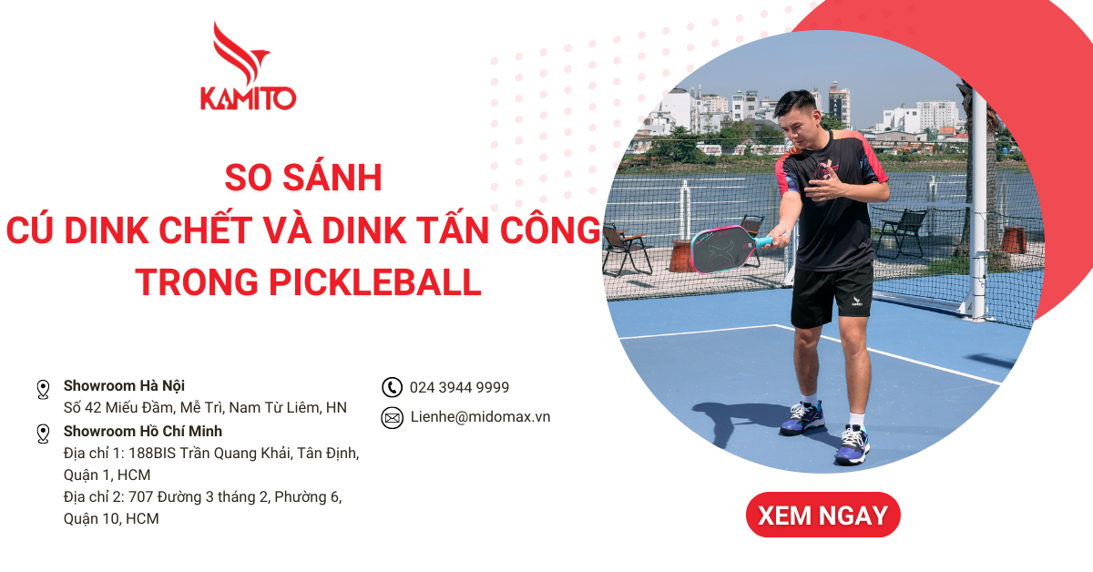 So sánh cú Dink chết và Dink tấn công trong Pickleball